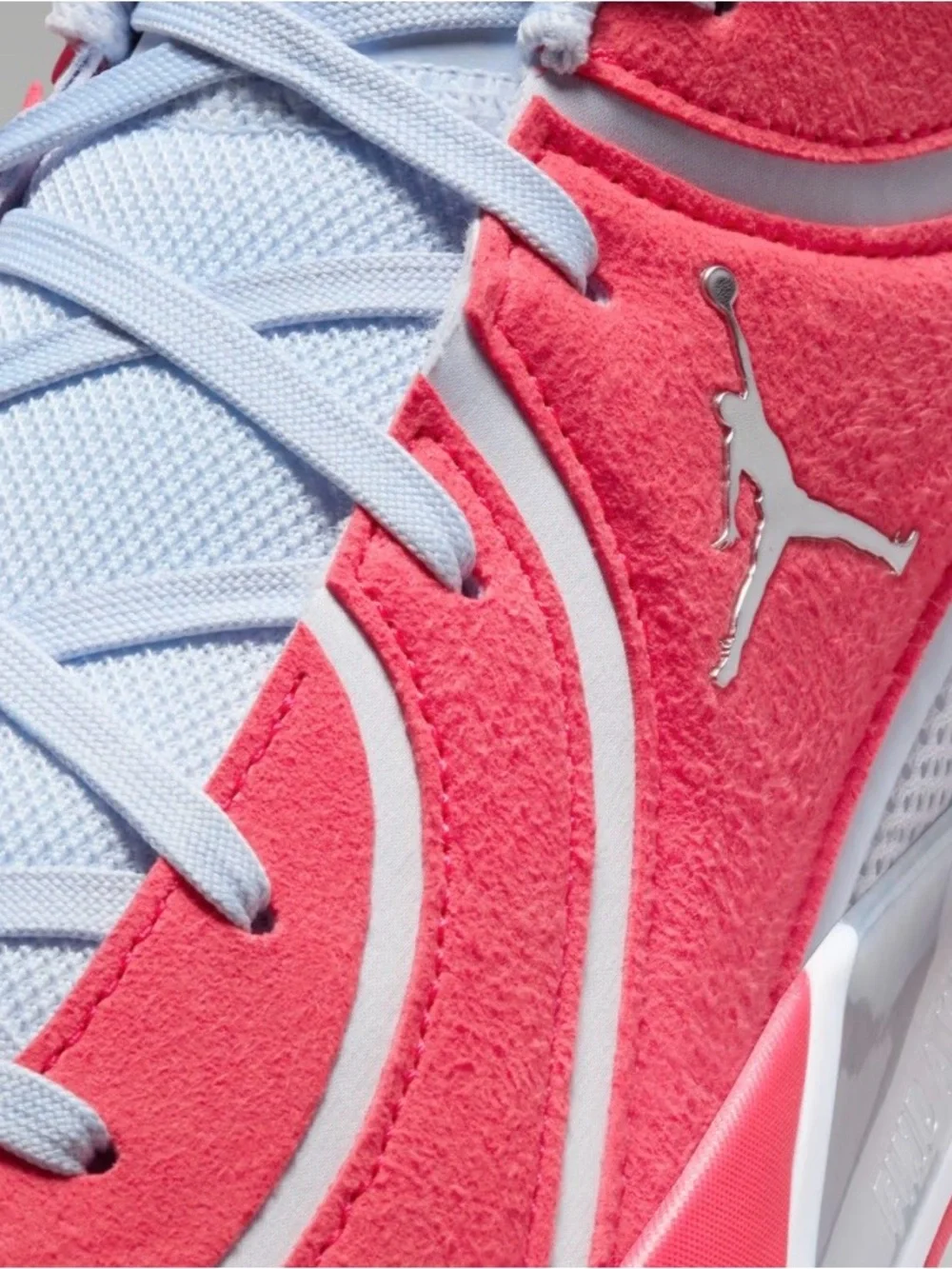 Jordan Men’s Neon Pink & white Low-Top Sneakers